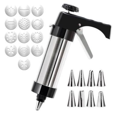 Imagem de Conjunto de pistolas Cookie Press com 13 discos e 8 pontas - yiweisai