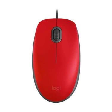 Imagem de Mouse optico usb m110 silent vermelho logitech 910-006755