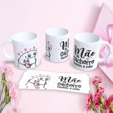 Imagem de Caneca Dia das Mães Flork Estampa 37 em Porcelana 325ML Branco Outras 