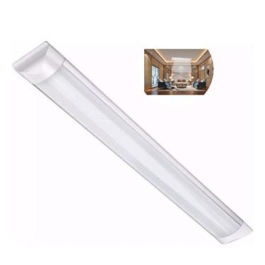 Imagem de Luminária de Teto LED Tubular Slim Branco Frio Bivolt - Luatek