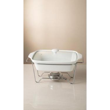 Imagem de Rechaud Retangular Porcelana 2,8L Com Queimador - Congratulations Stor