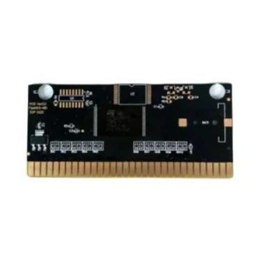 Imagem de Cartão PCB Dourado Regravável Sega Megadrive Genesis Com Tecnologia KY