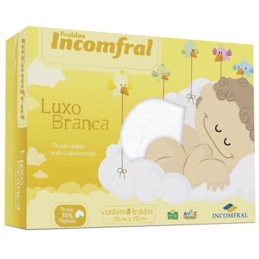 Imagem de Fralda Luxo Branca Incomfral