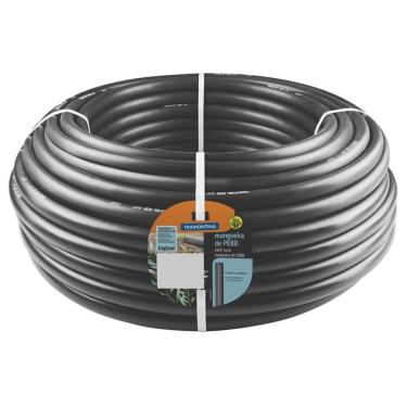 Imagem de Mangueira para Irrigação 3/4" Tramontina Preta em PEBD 1 Camada 100 m - 2,0 mm Tramontina