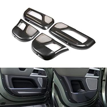 Imagem de FINMOKAL Acabamento da tampa do painel anti-chute da porta interna 4X para Defender 110 2020-2021 Fibra de carbono