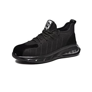 Imagem de Legou Botas de Segurança Sapatos Masculinos Tênis com Biqueira de Aço Calçados de Trabalho e Utilitários Botas Cinza1 37.5