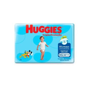 Imagem de Fraldas Descartáveis Huggies Tripla Proteção Xg 32 Und