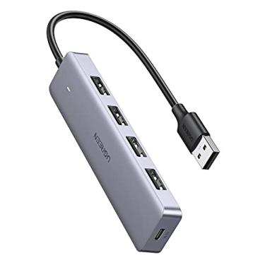 Imagem de UGREEN Hub USB 3.0 4 portas com porta alimentada tipo C, extensor USB compatível com MacBook Mac Pro Mini iMac Surface Pro XPS IdeaPad MateBook X Pro, notebook, PC, USB, HDD móvel