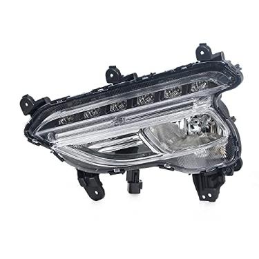 Imagem de JESYMBX Para Hyundai Santa Fe Sport 2016-2018 Conjunto de lâmpada de neblina LED DRL Lâmpada de corrida diurna Lâmpada de neblina Farol Auto Peças Lado esquerdo do motorista