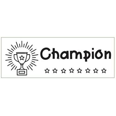 Imagem de Carimbo para professores "Campeão", Carimbo para professores de autotintas, Carimbo de graduação para professores, Carimbo de elogios - com logotipo "Trophy".