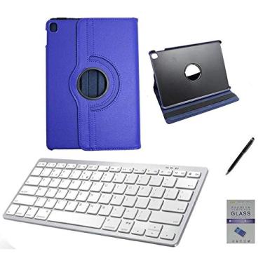 Imagem de Kit Capa 360/Can/Pel/Teclado Branco iPad Air 3 2019-10.5" Azul
