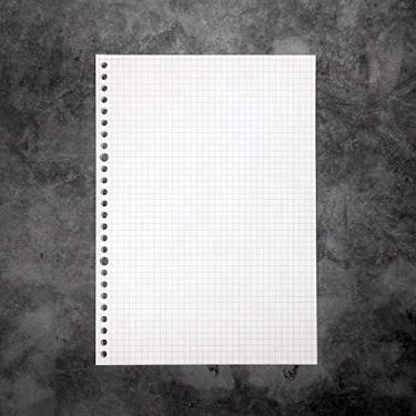 Imagem de B5 9 anéis 26 - Anéis DIY Plástico transparente Redondo Anel de visão Capa de encadernação Protetor Espiral Solto Suporte para Notebook, Grid Graph Refill, 26 Holes