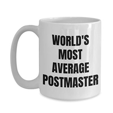 Imagem de Caneca Postmaster – Caneca de café – Mestre postal mais médio do mundo – Presentes Pós-mestre