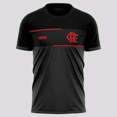 Imagem de Camisa Flamengo Illuvium Infantil Preta e Cinza