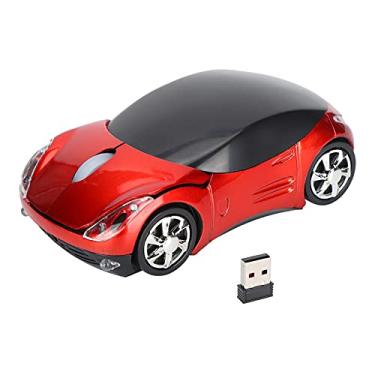 Imagem de 2.4g Mouse Sem Fio Inteligente Em Forma De Carro Mouse Portátil Vermelho Escritório Mouse Com Receptor Usb Para Escritório Computador Portátil Tablet