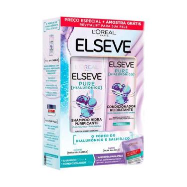 Imagem de Elseve Pure Hialurônico Shampoo Hidra Purificante 375ml E Condicionado