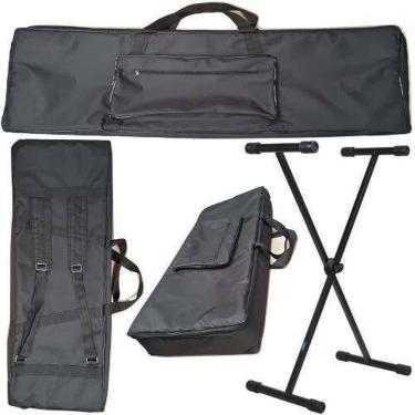 Imagem de Capa Master Luxo Teclado Acolchoado Roland Xps10 + Suporte