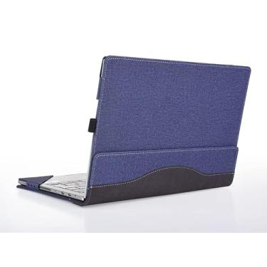 Imagem de XJchen Capa para laptop compatível com HP Envy x360 2 em 1 13-bf 13-bf000 capa protetora capa protetora capa para notebook 13bf bolsa (azul)