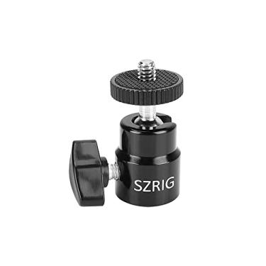 Imagem de SZRIG Mini cabeça esférica de 1/10.2 cm-20 para monitor de câmera DSLR acessório de estúdio fotográfico