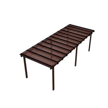 Imagem de Kit Policarbonato Bronze 6mm 8,00m x 3,00m - Perfis Naturais