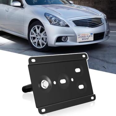 Imagem de Adaptador de gancho de reboque do suporte de montagem da placa de licença frontal compatível com Nissan Pre-LCI 370Z ou todos os 370Z, Juke, Rogue (X-Trail), Infiniti FX35 FX37 FX50 QX70, JX35 QX60,