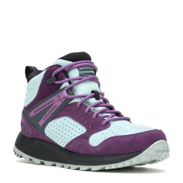 Imagem de Merrell Wildwood Mid LTR Wp Tênis de caminhada feminino, Azul (Frost blue), 38