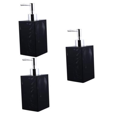 Imagem de 3 conjuntos de garrafa de mão recipientes cosméticos de viagem dispensador de sabão de mão shampoo garrafa recipientes líquidos loção recipiente de viagem bolha resina fluido de lavagem das mãos/1083