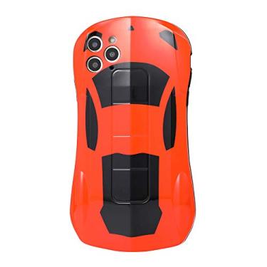 Imagem de Capa de telefone multicolorida supercarro esportivo fofo para Apple iPhone 12 11 Pro Max XR 8 7 Plus (laranja, para iPhone 11 Pro Max)