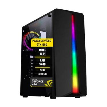 Imagem de Pc gamer I7 4790 GTX1650 Memória 16GB SSD 480GB - AMORIM SHOP