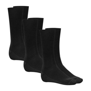 Imagem de Kit 3 Pares De Meias Social Selene Indicada Para Diabético Modelo Em A