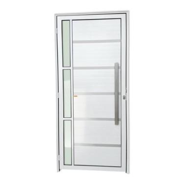 Imagem de Porta de Alumínio Lambri 210x90cm com Puxador Miraggio Brimak