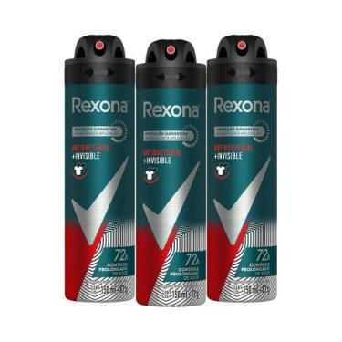 Imagem de Kit com 3 Desodorantes Antitranspirantes Aerosol Masculino Rexona Anti