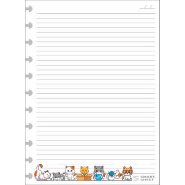 Imagem de Refil Caderno Inteligente 90G G 11 Furos Gatinhos 200 Folhas - Best