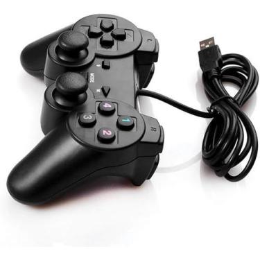 Imagem de Controle Joystick Dualshock  Para PC Games USB Entrada Usb - vc