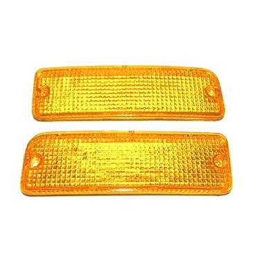 Imagem de isbridge Adequado para lente de para-choque frontal LH RH Hilux Mighty X RN85 RN90 LN80 LN85 LN91 LN105 LN106 Laranja 1989-97