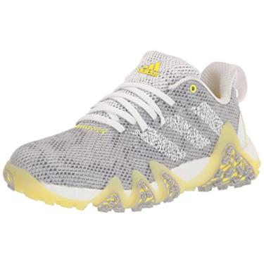 Imagem de adidas Codechaos 22 Tênis de golfe feminino Spikeless, Ftwr Branco/Ftwr Branco/Feixe Amarelo, 37