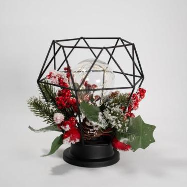 Imagem de Decoração Lamparina Natal Enfeite Iluminado Natalino 21cm - Gici Chris