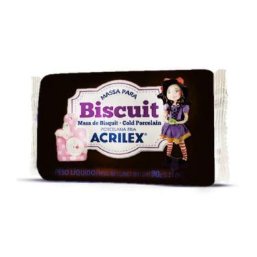 Imagem de Massa Pronta para Biscuit Porcelana Fria 90g - Acrilex, 520 - PRETO
