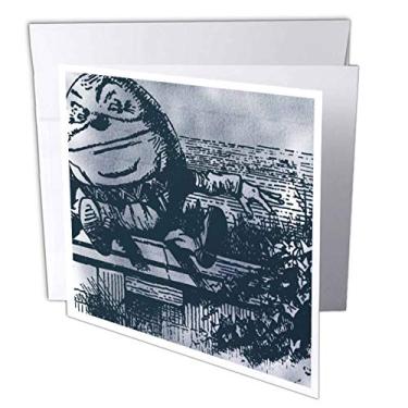 Imagem de 3dRose Humpty Dumpty Sat on a Wall Vintage - Cartões comemorativos, 15 x 15 cm, conjunto de 12 (gc_110216_2)