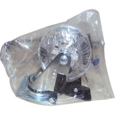 Imagem de Rodizio Gold Silicone Base Giratorio Com Trava 75 Sgc140003