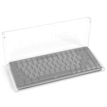Imagem de Geekria Capa antipoeira de teclado, capa protetora contra poeira de acrílico transparente, capa protetora contra poeira de fechamento magnético compatível com Logitech MX Mechanical Mini sem fio, MX