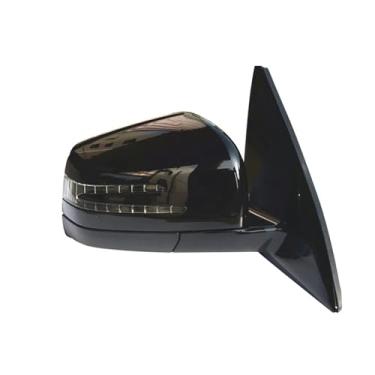 Imagem de Conjunto de capa de espelho retrovisor esquerdo e direito do carro compatível com Mercedes-Benz W212 E250 E300 E350 E400 E550 E63 AMG 2010-2016(Only Right Black)