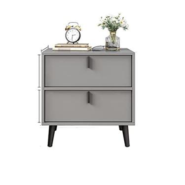 Imagem de Mesa de cabeceira mini criado-mudo simplicidade moderna mesa de cabeceira móveis de quarto cômoda de madeira 3 desenhos (cor: estilo dois tamanho: 40 cm) (estilo um 50 cm)