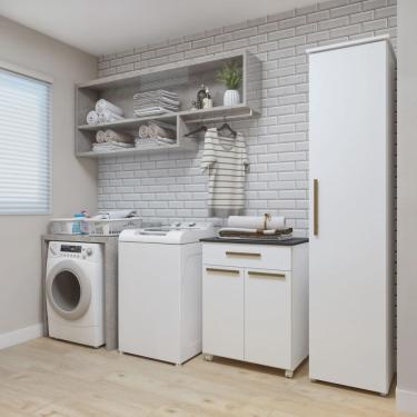 Imagem de Lavanderia Modulada 1 Armário Multiuso e Balcão Joinville