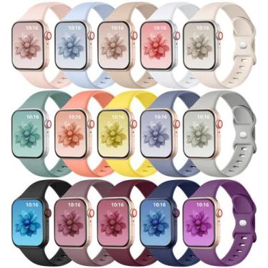 Imagem de Pulseiras de Relógio GEAK Silicone Sport - 15 Unidades para Apple Watc