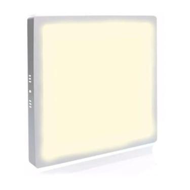 Imagem de Painel Led Sobrepor Quadrado 24W Branco quente 3500k/Branco frio 6500k