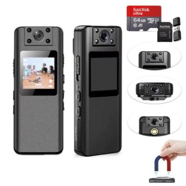 Imagem de Mini Câmera Filmadora Espiã Camuflada Corporal Policial 64gb - MIKE SH