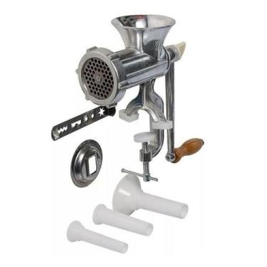 Imagem de Bestfer Maquina de Moer Carne Manual Moedor Linguiça Biscoito Com Mani