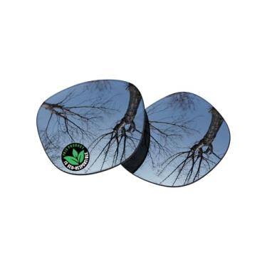 Imagem de Raydi Lentes de reposição de policarbonato para óculos de sol Ray-Ban Meta Wayfarer RW4008 53 mm - Espelho de titânio prateado - Polarizado