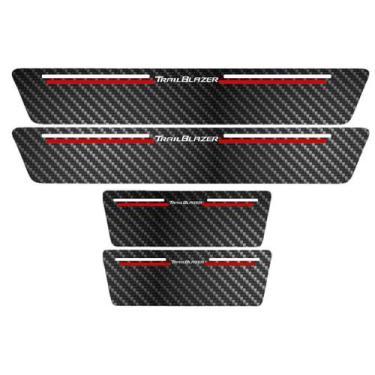 Imagem de Kit Soleira Protetora Porta Premium Red Carbono TrailBlazer - Jhow Ade